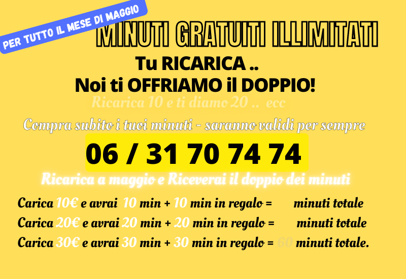 Offerta imperdibile : minuti gratuiti illimitati 