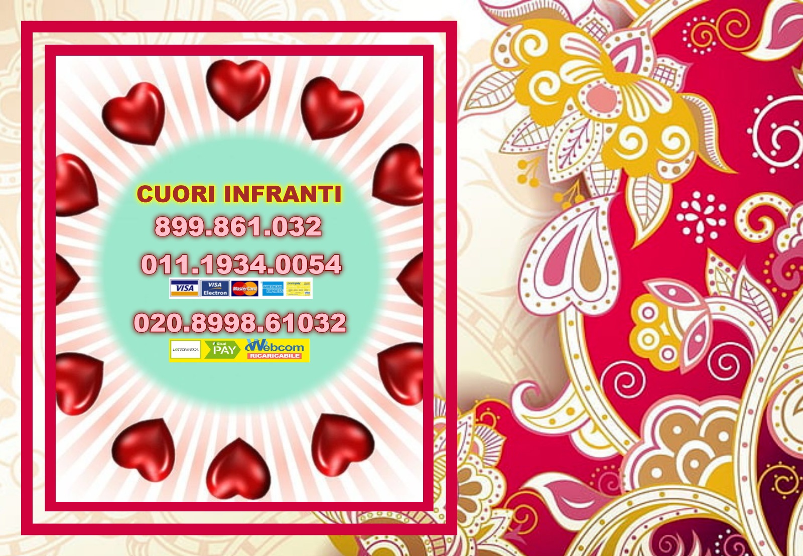 CUORI INFRANTI 01119340054 + 899861032