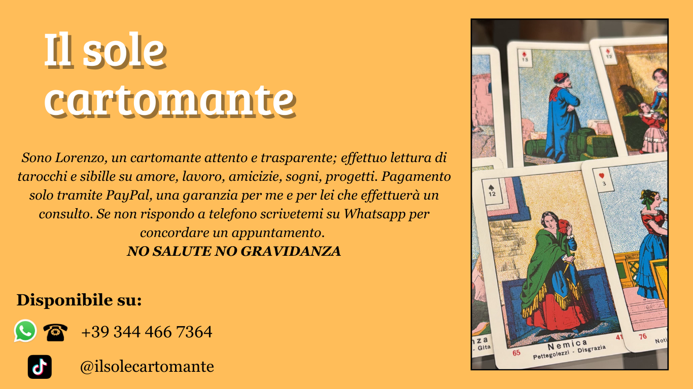 Cartomanzia del sole - 344 466 7364