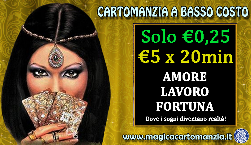 Consulto €5 x 20 min cartomanti dell'amore